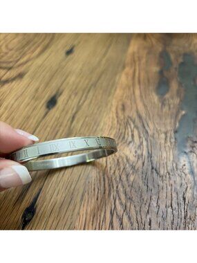 edforce stainless steel Roman Numeral Bracelet